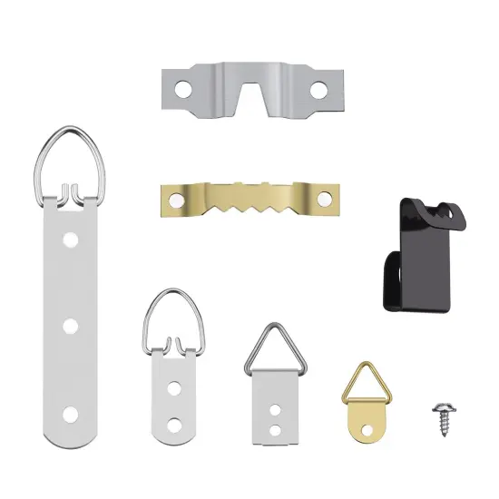 Shappy 68 Pieces Photo Frame Hanging Hooks Kit Picture Frame Hooks Frame Picture Hanger Kit for Home Office Photo Picture Painting Hanging, Assorted {3}