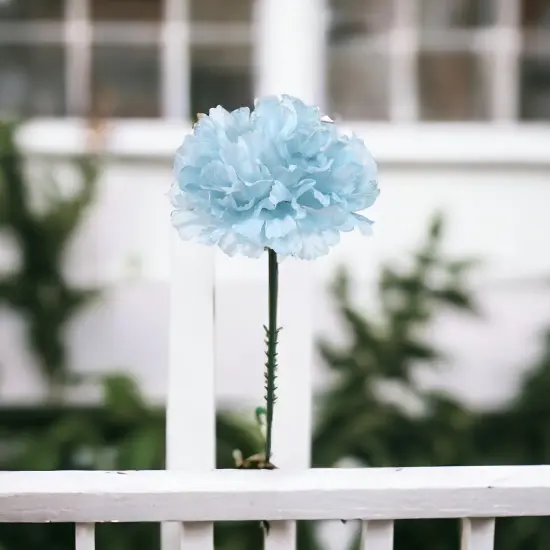 100-Pack: Light Blue Carnation Picks, 5" Stems, 3.5" Wide by Floral Home&reg;, Floral Home by Artificial Flowers {3}