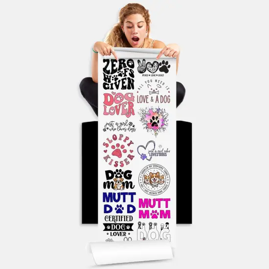 Dog Lover Direct-to-Film Transfer Gang Sheets - 22x60 {2}