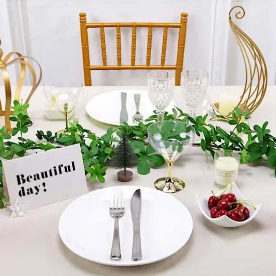 72" long Green Extra Full Artificial Leaves Vine Garland {3}