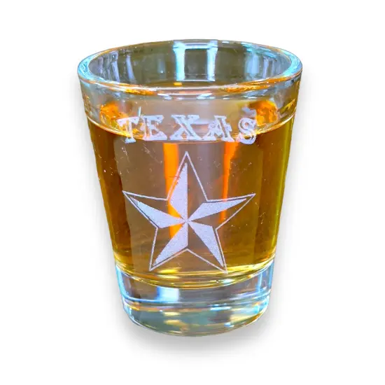 2oz Texas Star Shot Glass {1}