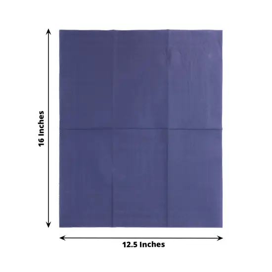 50 Plain Soft 2 Ply Dinner Table Cocktail Paper NAPKINS Navy blue {1}