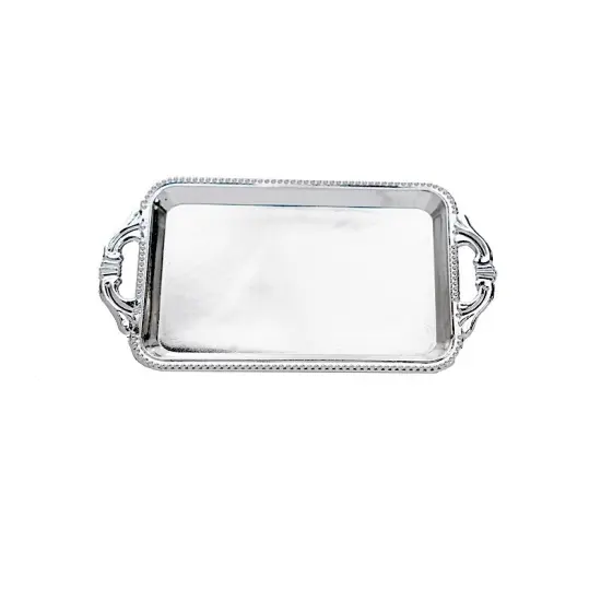 12 pcs 4 in long Metallic Mini Rectangle Trays Favor Holders Gold {2}