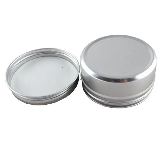 CTKcom 6-Packs 3 oz Screw Top Metal Tins Aluminum Tin Cans Gram Jar,90ml Empty Slip Slide Round Containers For Lip Balm,Salve,Crafts,Cosmetic,Candles,Storage Kit(90g) {3}