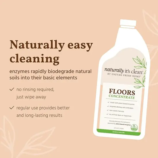 Naturally It's Clean Floor Cleaner (Makes 24-gallons) For All Floor Types (Plant Based Enzymes) | RAHEEV&reg; {3}