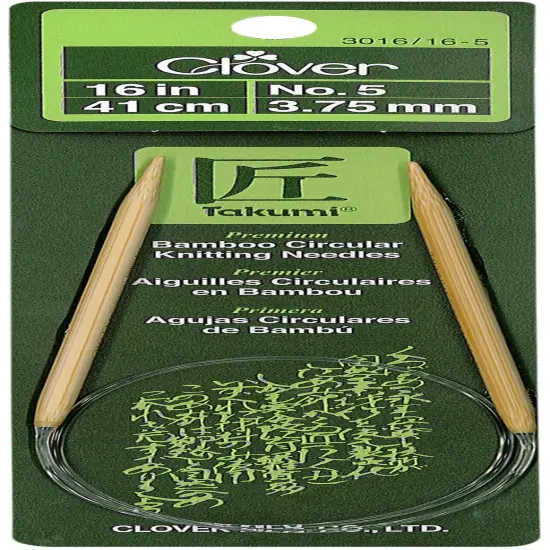 Takumi Bamboo Circular Knitting Needles 16"-Size 5/3.75mm {1}