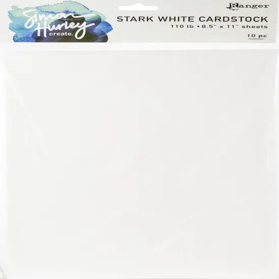 Simon Hurley create. 110lbs Cardstock 8.5"X11" 10/Pkg-White {1}