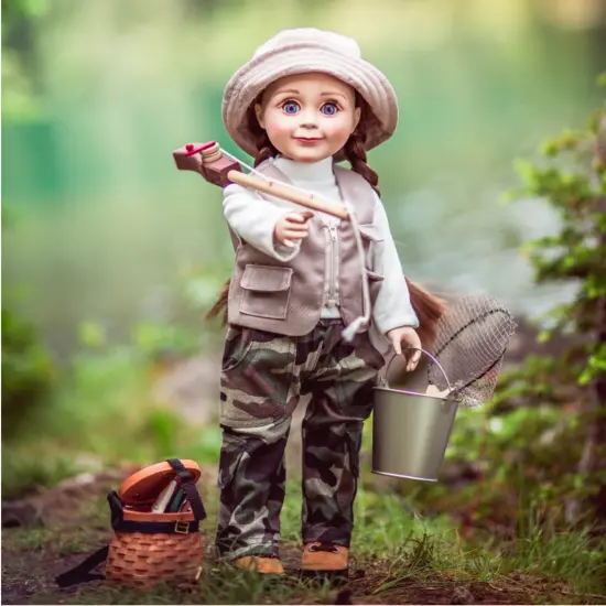 The Queen's Treasures 18 Inch Doll Authentic Hiking Boots & Shoe Box {7}