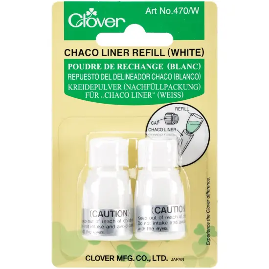 Clover Chaco Liner Refill 2/Pkg-White {1}