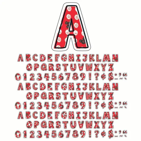 Mickey&reg; Color Pop! Deco 4" Letters, 177 Per Pack, 3 Packs {1}