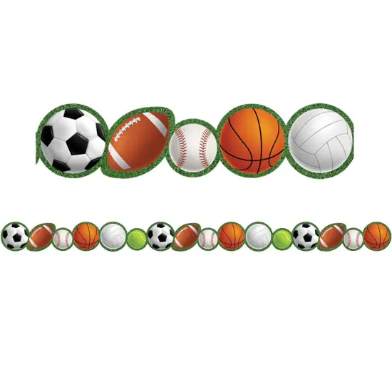 Sports Die-Cut Border Trim, 35 Feet Per Pack, 6 Packs {3}