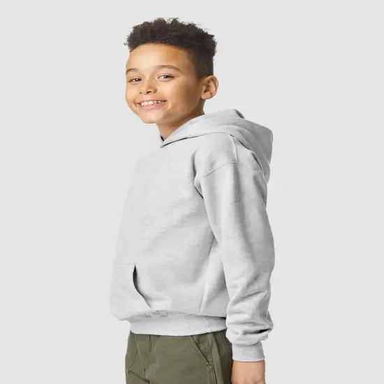 Gildan&reg; Softstyle Youth Midweight Hooded Sweatshirt Sport grey {4}