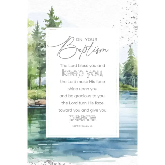 On Your Baptism Wood Plaque with Easel and Hook Wall Tabletop Art - 6 inches x 9 inches {1}
