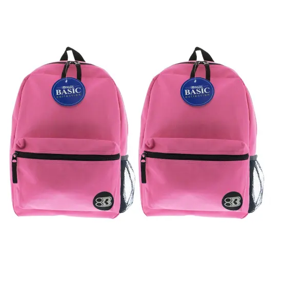 Basic Backpack 16" Fuchsia, Pack of 2 {1}