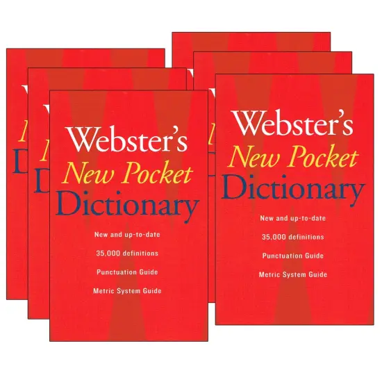 Webster's New Pocket Dictionary, Pack of 6 {1}