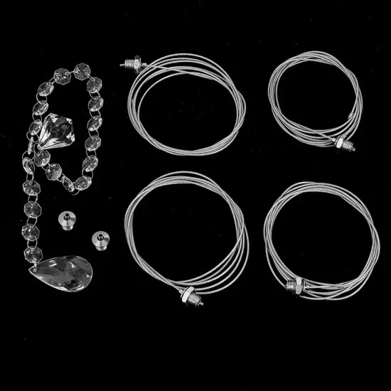 Crystal Wedding Cake Swing Stand Chandelier Decor {5}