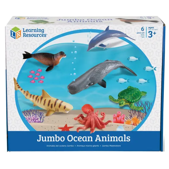 Jumbo Ocean Animals, Set of 6 {1}