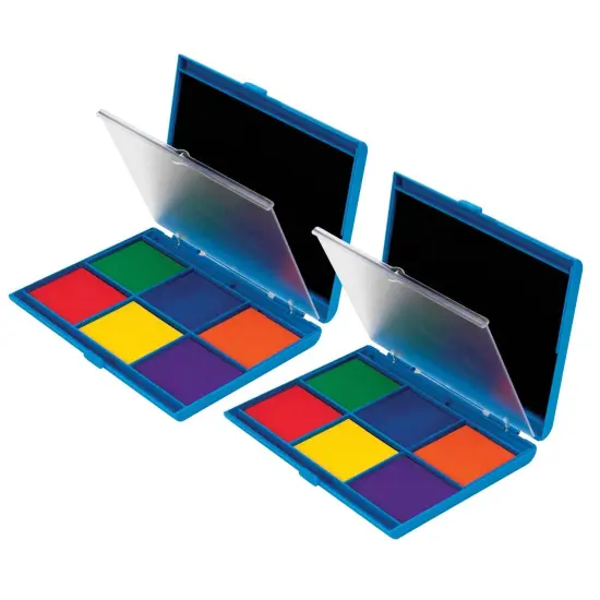 Stamp Pad, 7 Colors Per Pad, Set of 2 {1}