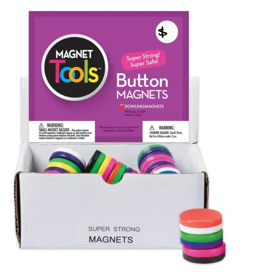 Button Magnet Display, Pack of 40 {1}
