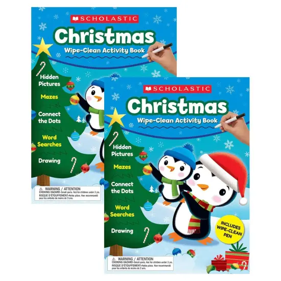 Christmas Wipe-Clean Activity Book, Pack of 2 {1}