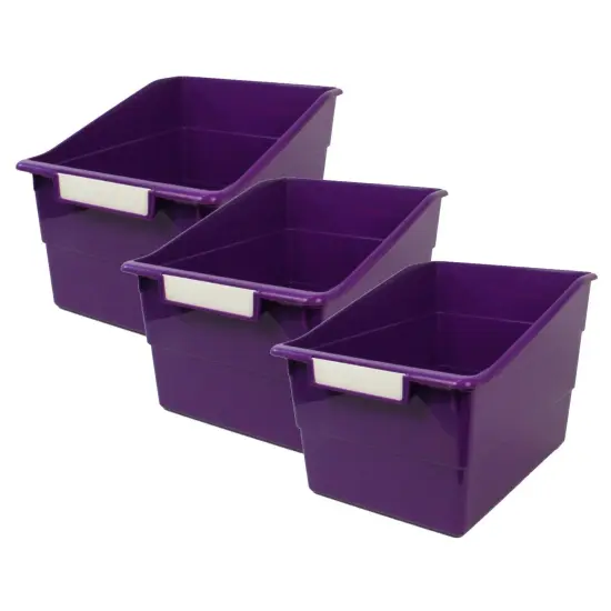 Tattle&reg; Wide Shelf File, Purple, Pack of 3 {1}