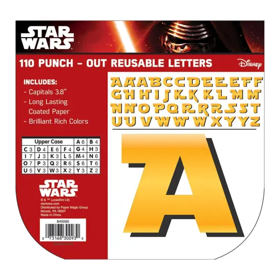 Star Wars&trade; Deco 4" Letters, 110 Per Pack, 3 Packs {2}