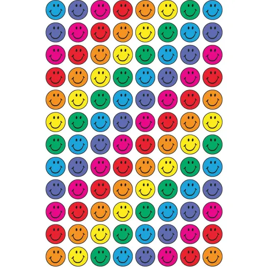 Colorful Smiles superSpots&reg; Stickers, 800 Per Pack, 6 Packs {3}
