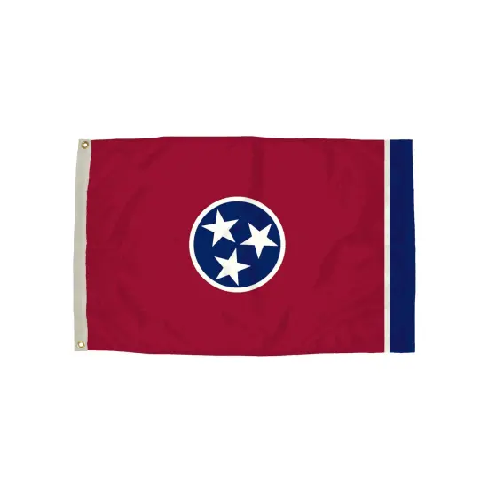 Durawavez Nylon Outdoor Flag with Heading & Grommets, Tennessee, 3ft x 5ft {1}