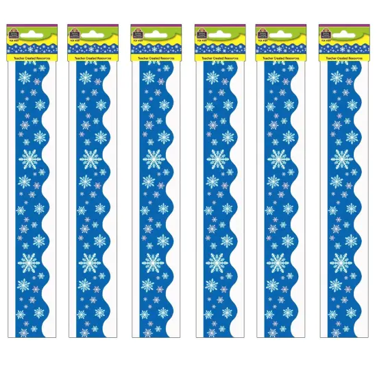 Snowflakes Border Trim, 35 Feet Per Pack, 6 Packs {1}