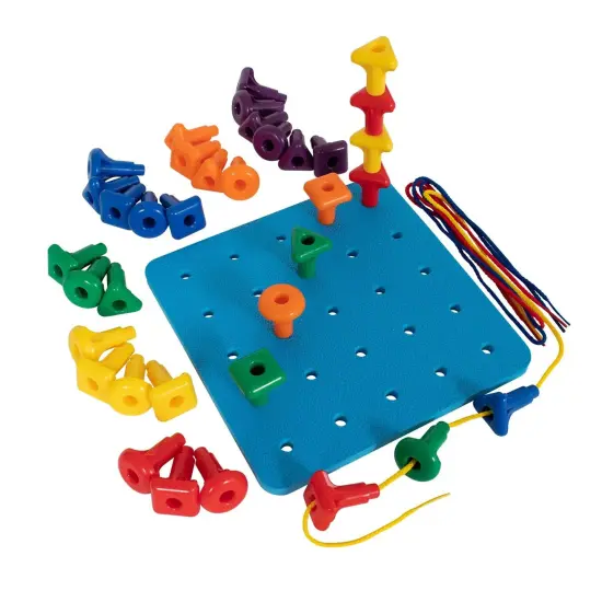 Stacking Shape Pegs & Pegboard Set {4}