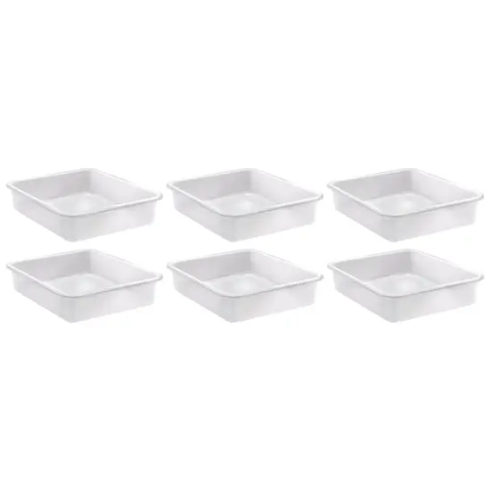 Large Plastic Letter Tray, Clear, Pack of 6 {1}