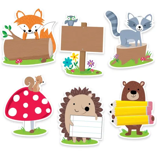 Woodland Friends 6" Designer Cut-Outs, 36 Per Pack, 3 Packs {1}