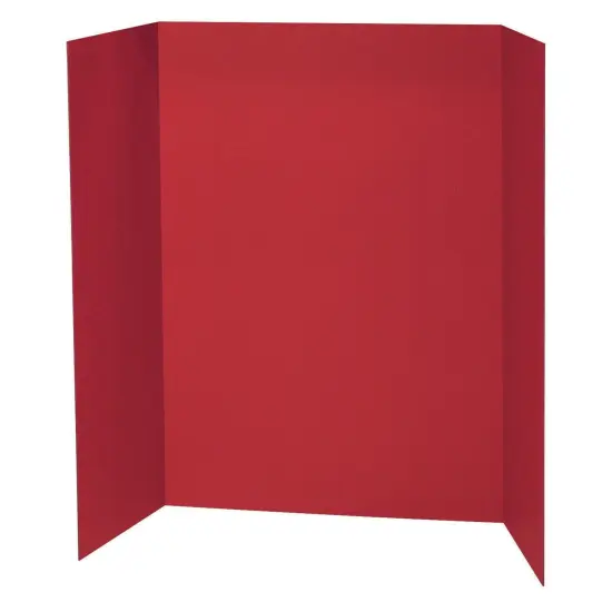 Presentation Board, Red, Single Wall, 48" x 36", Pack of 12 {2}