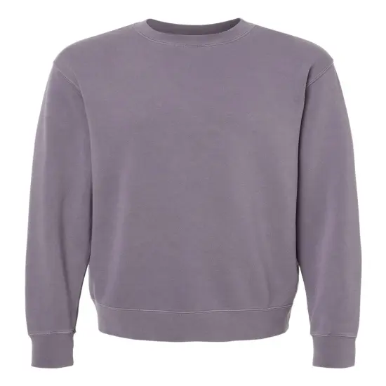 Independent Trading Co&reg; Midweight Pigment Dyed Crewneck Sweatshirt Pigment plum {1}