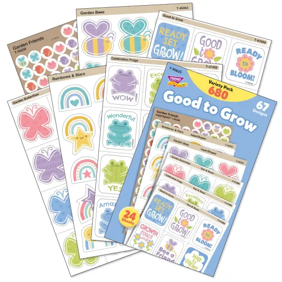 Good to Grow Sticker Variety Pack, 680 Per Pack, 2 Packs {4}