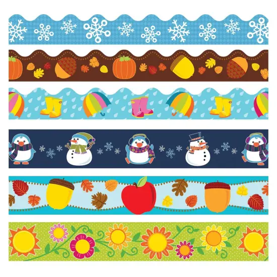 Seasonal Border Set, 6 Assorted Packs {1}