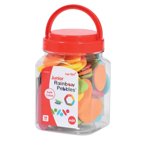 Junior Rainbow Pebbles&reg; - Earth Colors - Mini Jar - Set of 36 {2}