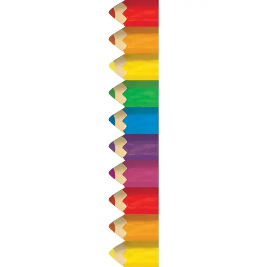 Jumbo Color Pencils EZ Border, 48 Feet Per Pack, 3 Packs {3}