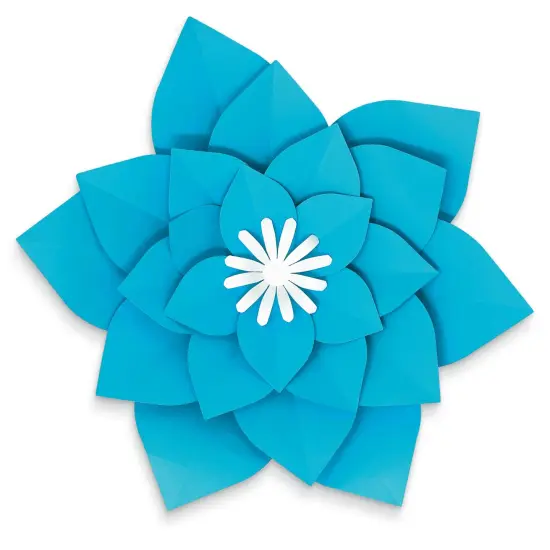 Creatively Inspired Blue, Purple, Green Flowers Dimensional Accent, 3 Per Set, 3 Sets {2}