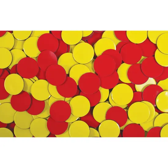 Two-Color Counters - Plastic - Magnetic - 200 Per Set - 2 Sets {4}