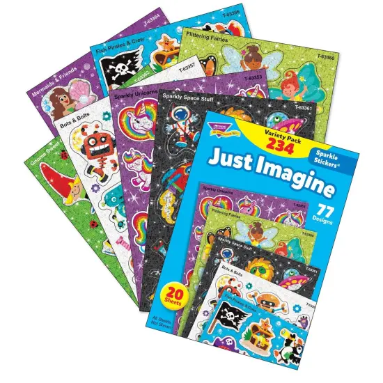 Just Imagine Sparkle Stickers&reg; Variety Pack, 234 ct {1}