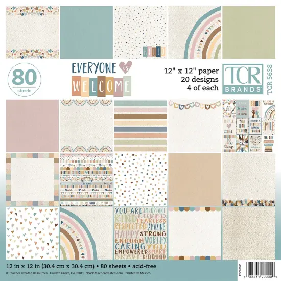 Everyone Is Welcome Project Paper Book, 12" x 12", 80 Sheets {1}