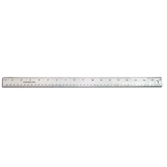 Stainless Steel Ruler, 18", Pack of 6 {2}