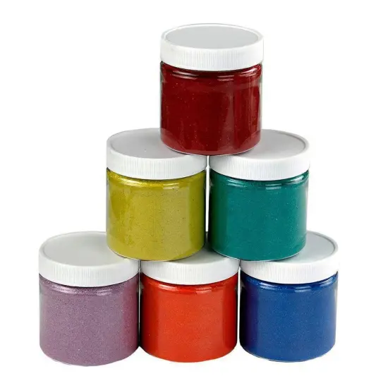 Colored Sand, 6 oz. Jars, 6 Colors {1}