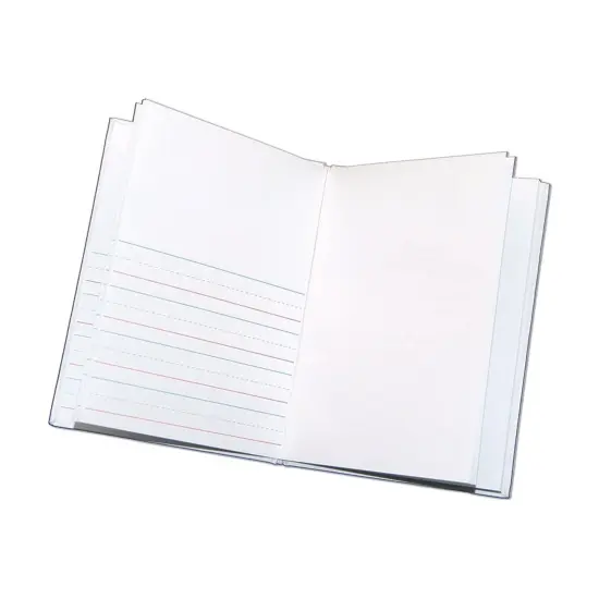 Hardcover Blank Book Primary Lined, 6" x 8" Portrait, White, Pack of 12 {3}