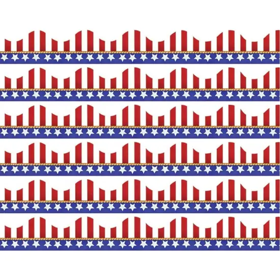 American Flags Electoral Deco Trim&reg;, 37 Feet Per Pack, 6 Packs {1}