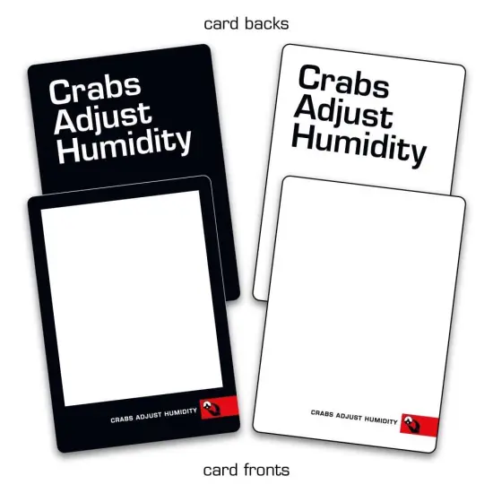 Crabs Adjust Humidity Playing Cards Blank Deck {1}
