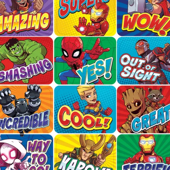 Marvel&trade; Super Hero Adventure Success Stickers, 120 Per Pack, 12 Packs {3}