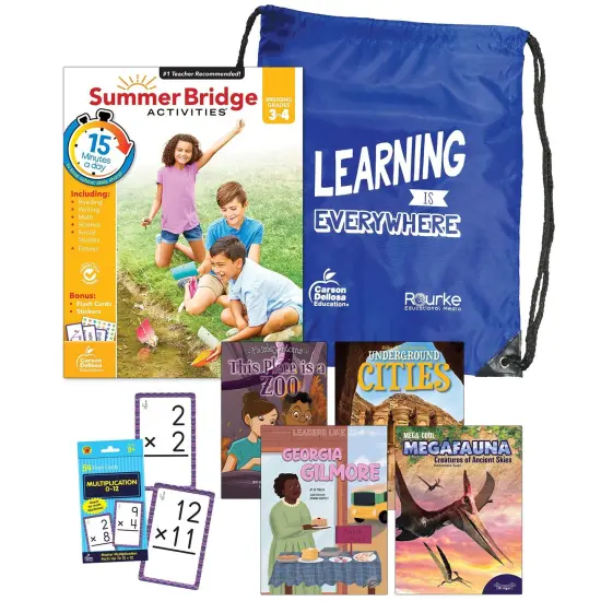 Summer Bridge Essentials Backpack, Grade 3-4 {1}