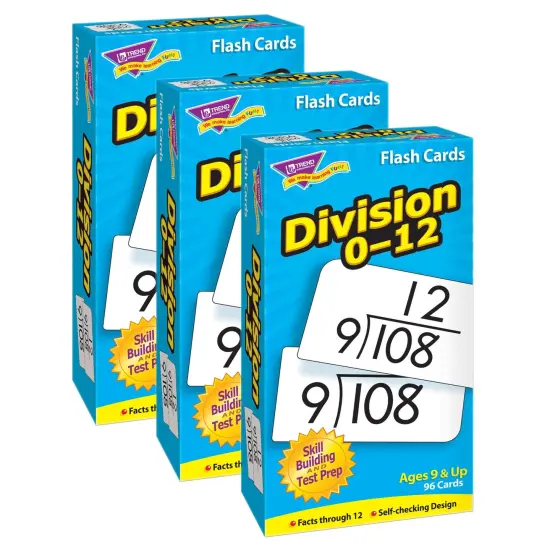 Division 0-12 Skill Drill Flash Cards, Pack of 3 {1}
